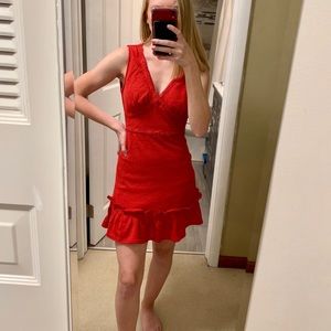 Francesca’s red dress (miami)